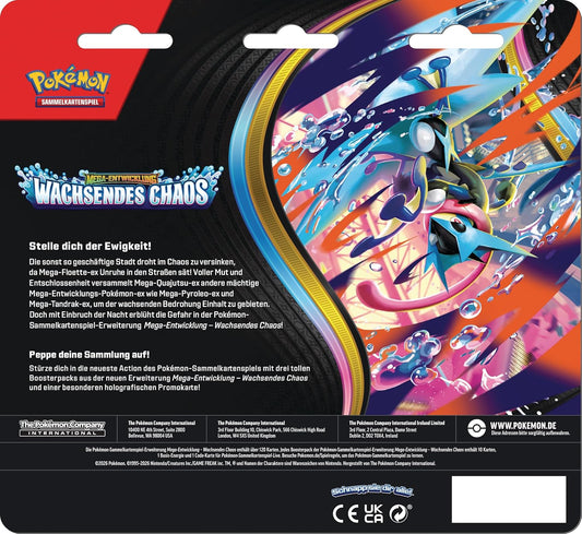 Pokémon - Wachsendes Chaos - 3-Pack Blister (DE)