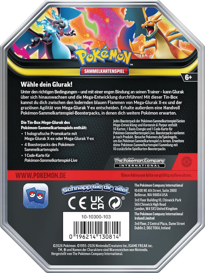 Pokémon - Mega-Glurak EX Tin (DE)