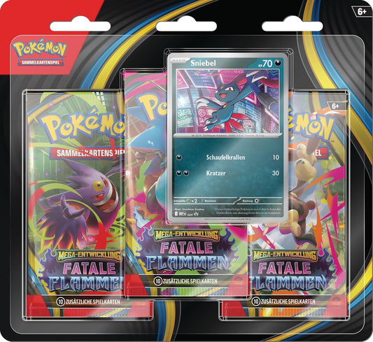 Pokémon - Fatale Flammen - 3-Pack Blister (DE)