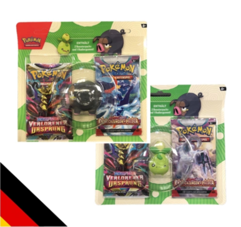 Pokémon - 2 Pack Blister - Verlorener Ursprung & Entwicklungen in Paldea (DE)